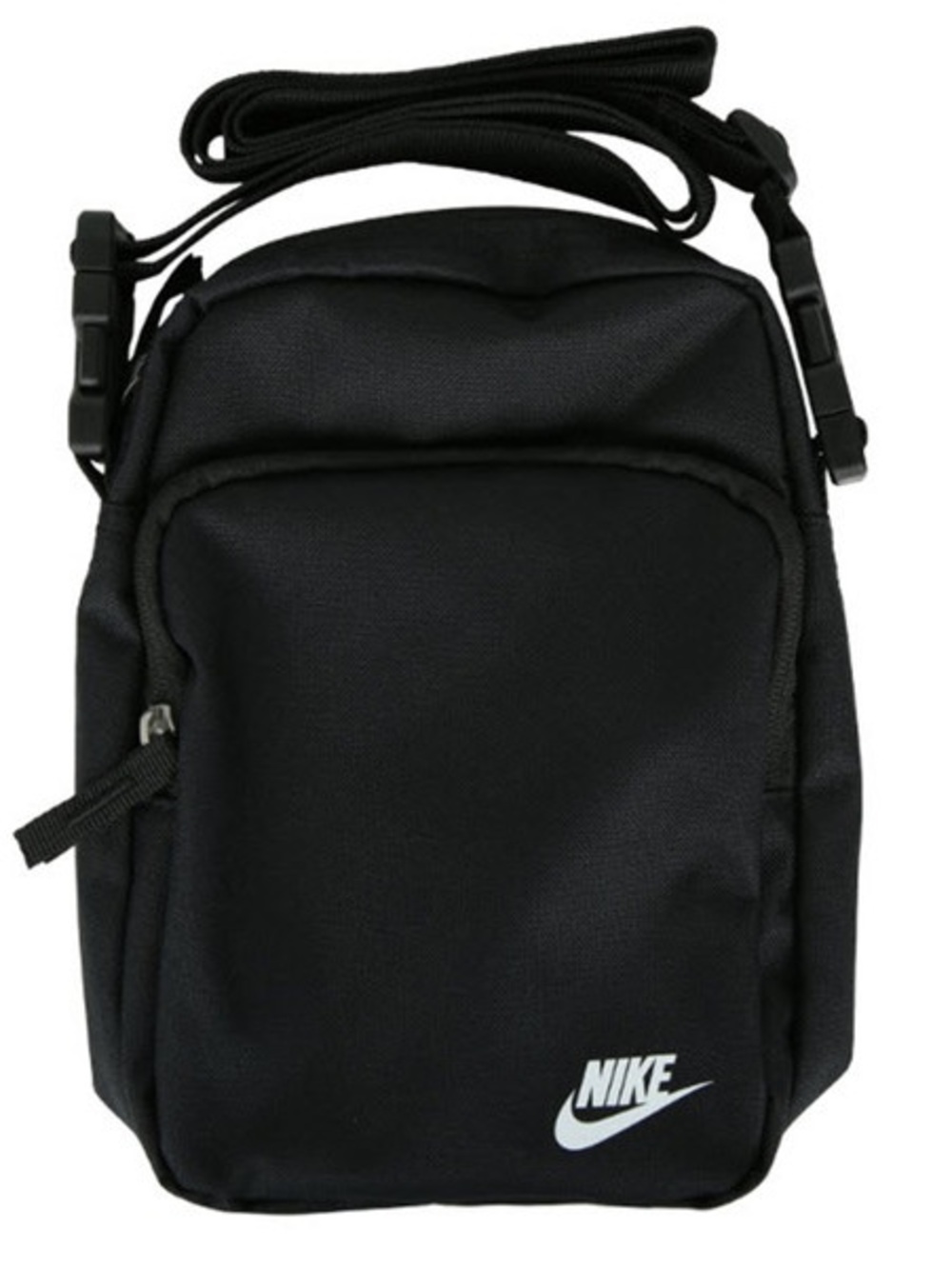 Nike Black Mini Messenger Crossbody Bag with White Logo